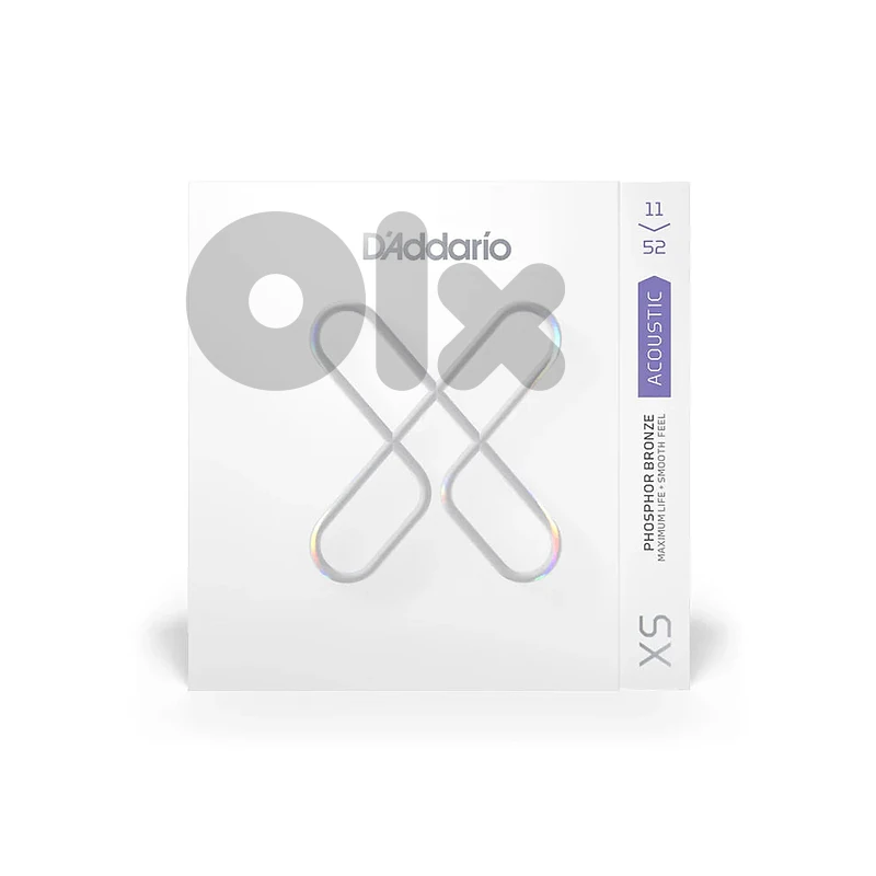 D'Addario 11-52 Custom Light Coated Acoustic Guitar Strings XSAPB1152