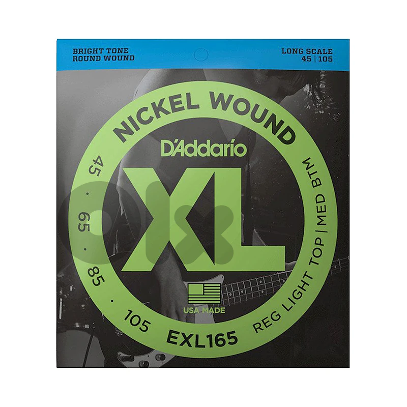 D’addario EXL165 45-105 Regular Light Top/Medium Bottom Long Scale Bas