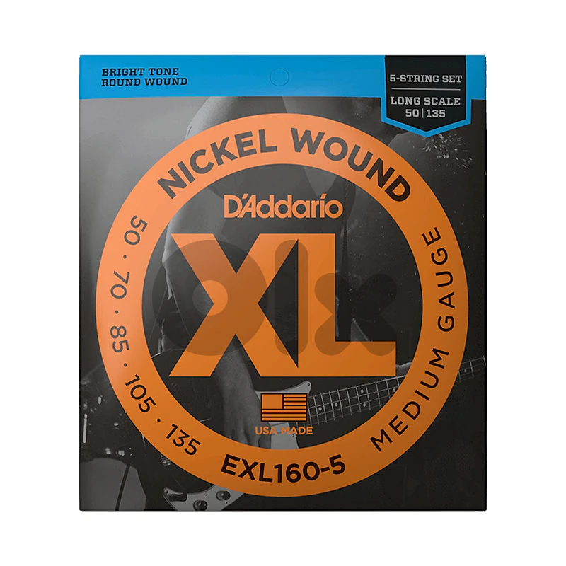 D’addadrio EXL160-5 50-135 5-String Medium Long Scale Base Strings
