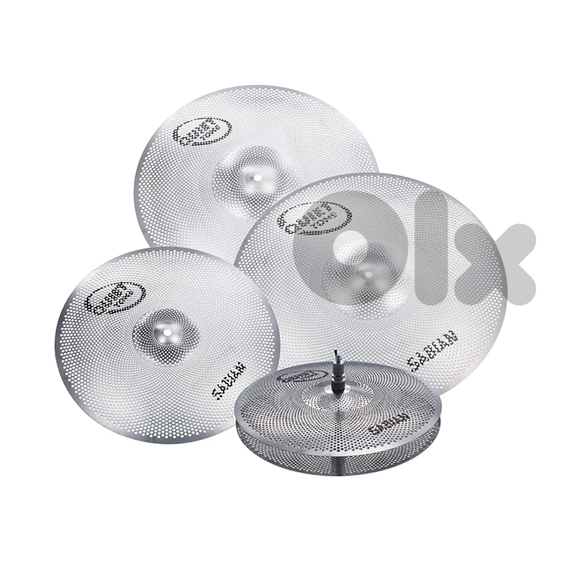 Sabian QTPC504 14-16-18-20 Quiet Tone Practice Cymbals Set