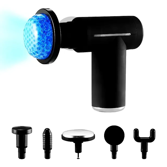 Mini Percussion Massage Gun – Hot & Cold Therapy, 13cm Portable Deep