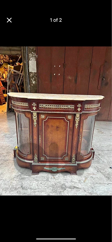 frensh bahu antique big size باهو فرنسي ناعم خشب جوز وجه رخام روعة