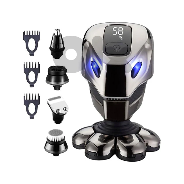 Bald Head Shaver – 7-in-1 Waterproof Grooming Kit for Men