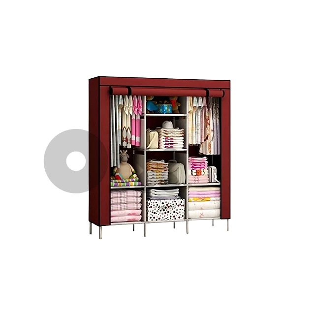 Storage Wardrobe 88130 with 3 Layers and 8 Shelves