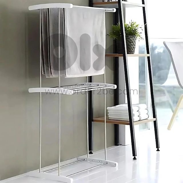 Compact 2-Tier Laundry Drying Rack – Rust-Resistant, Space-Saving