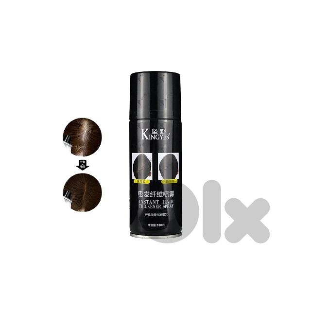 Kingyes Hair Thickener Spray for Fuller Black/Brown Hair
