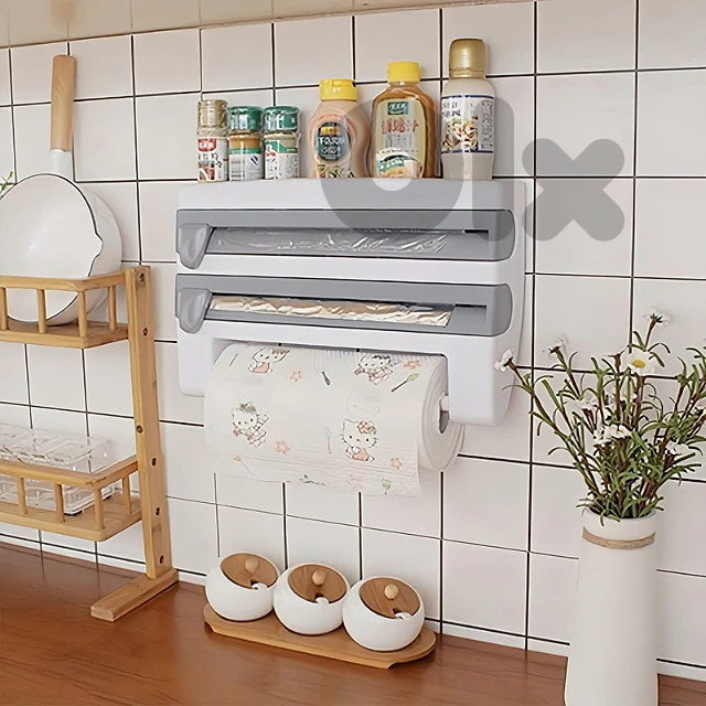 Paper Towel Dispenser 4-in-1 Foil Wrap Dispenser Paper Towel Dispenser 4-in-1 Foil Wrap Dispenser
