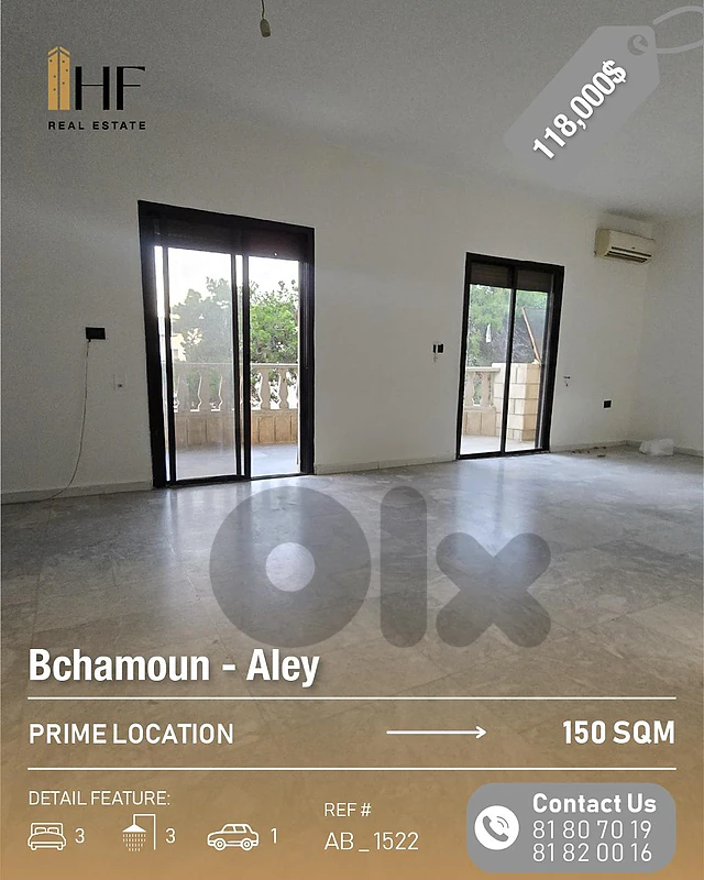 Apartment for sale in bchamoun _ شقة للبيع في بشامون