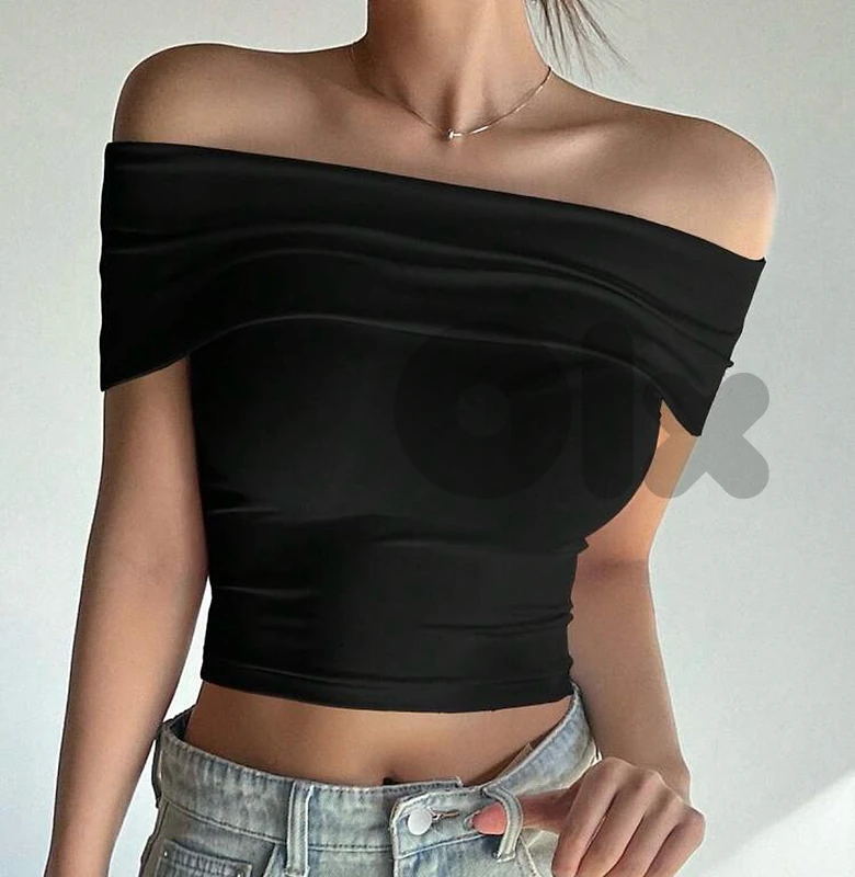 Black Off Shoulder Top