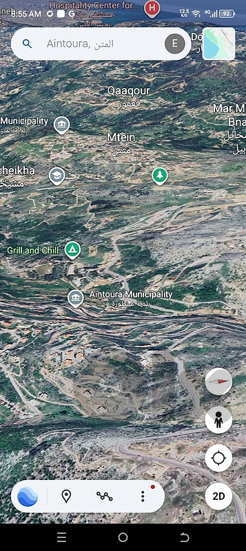 Aintoura main road land 1000 squares meters for sale 03703564