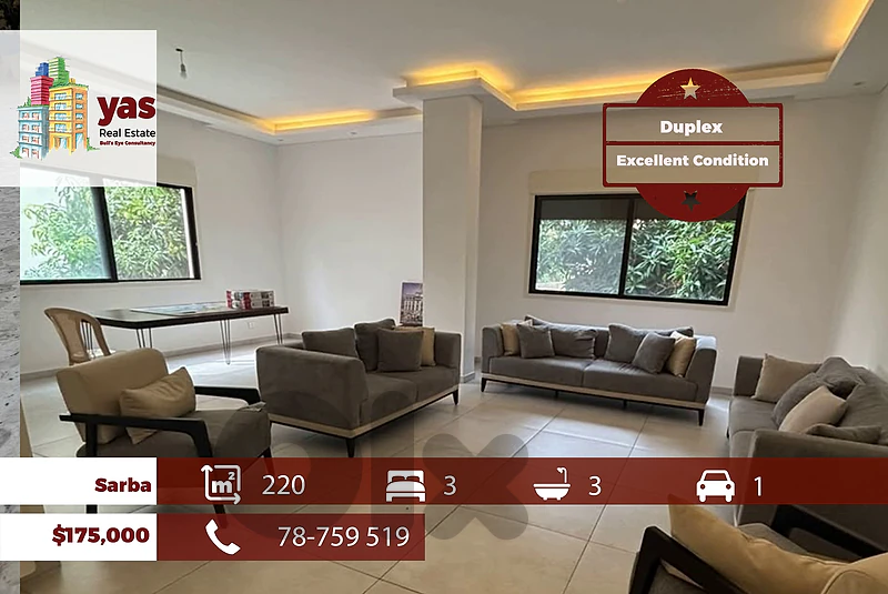 Sarba 220m2 | Duplex | Decorated | Prime Location | EH