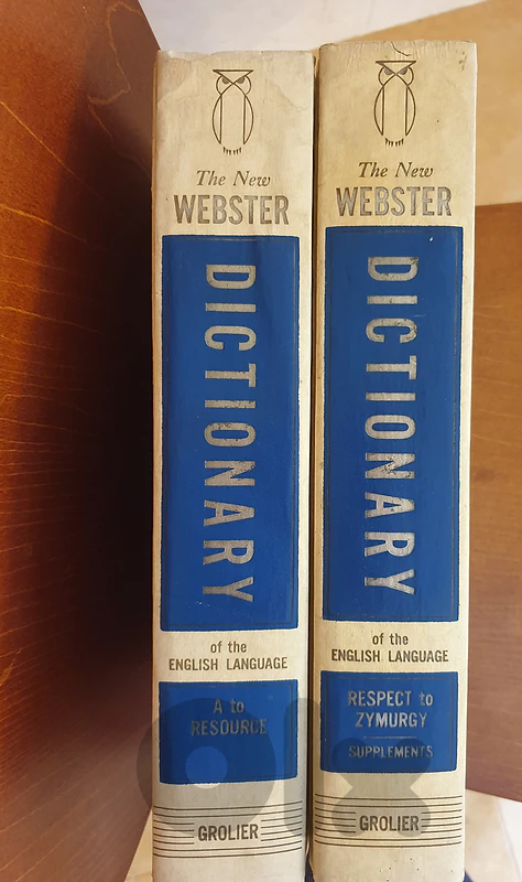Webster Dictionary (2 volumes)