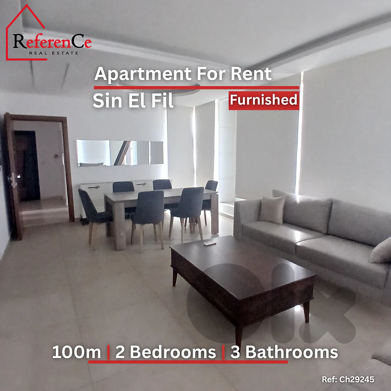 Furnished apartment in Sin El Fil شقة مفروشة في سن الفيل