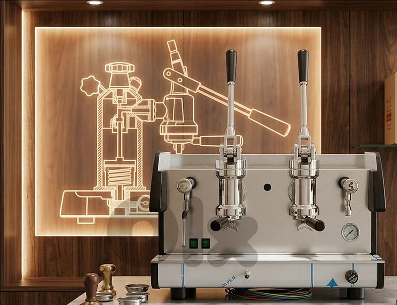 ماكينة إسبريسو تجارية La Pavoni - صناعة إيطالية يدوية