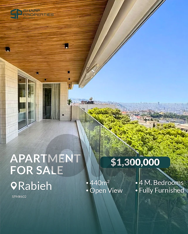 High End Apartment For Sale - Rabieh #SPM602