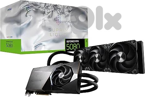 MSI GeForce RTX 5080 16G SUPRIM Liquid SOC Graphics Card