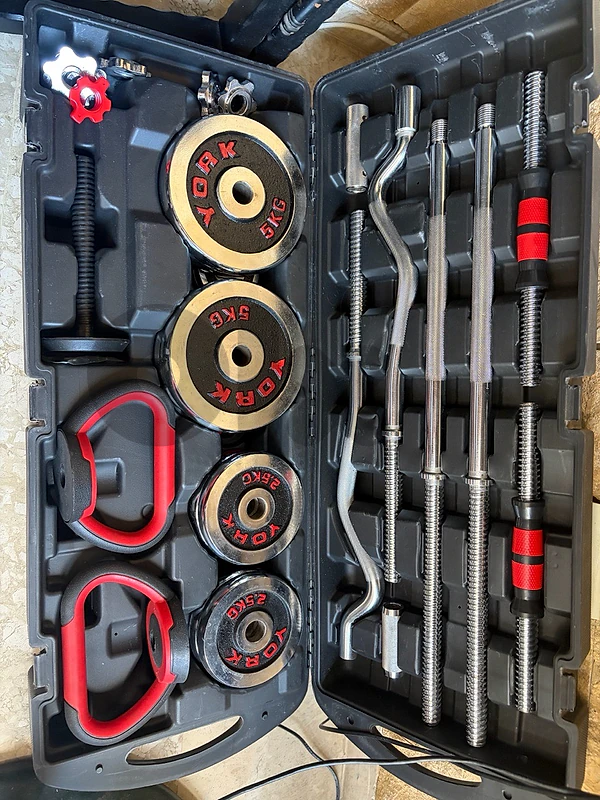 dumbells & axe set