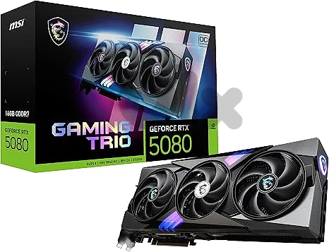 MSI GeForce RTX 5080 16G Gaming Trio OC Graphics Card MSI GeForce RTX 5080 16G Gaming Trio OC Graphics Card