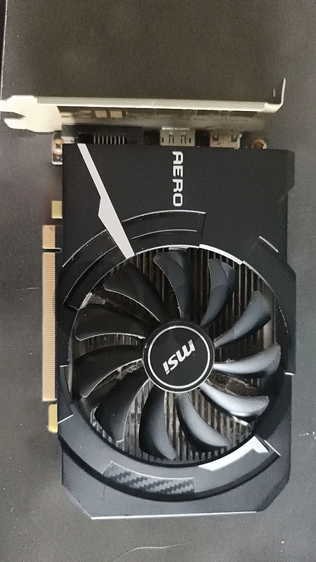 MSI GeForce GTX 1650 aero gpu