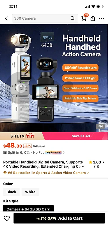 Handheld Digital Camera