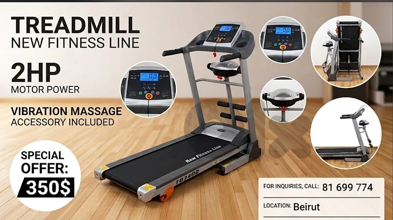 treadmill 2 hp , vibration message,