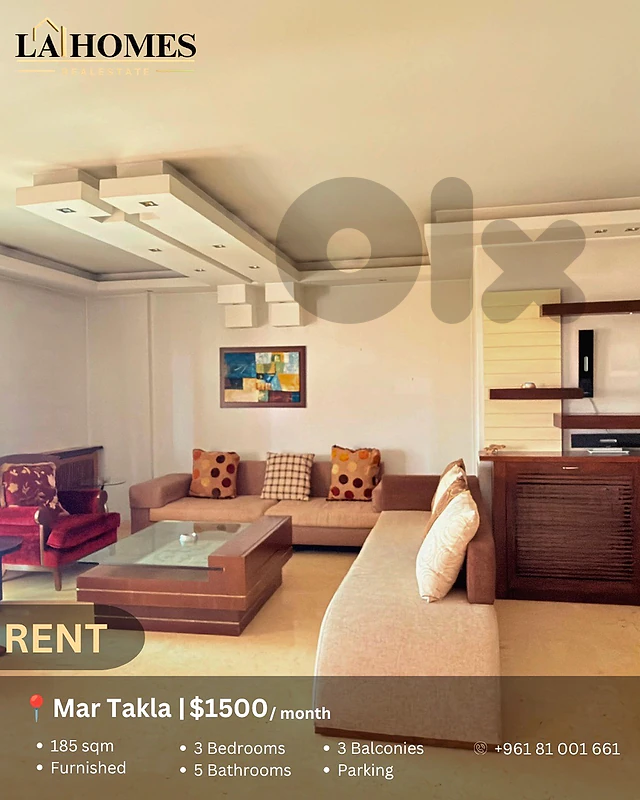 apartment for rent in mar takla شقة للايجار في مار تقلا
