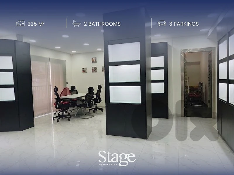 Fully Furnished Office on Zalka Highway for Rent – 225 sqm