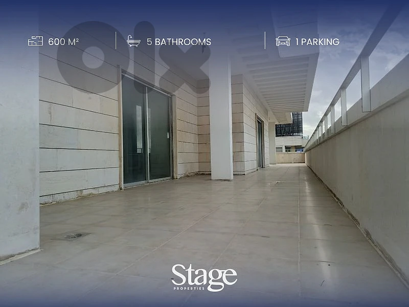 600 sqm Rooftop Commercial Space with Sea & Mountain Views for Rent