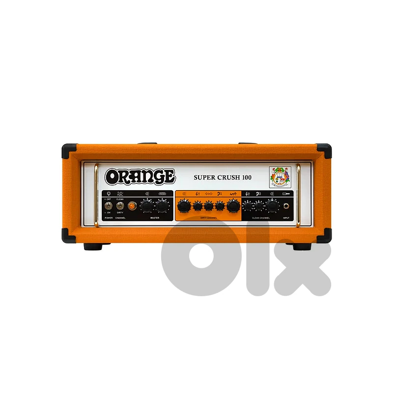 Orange Super Crush 100 – 100W Solid-State Guitar Amp Head with Dual Ch