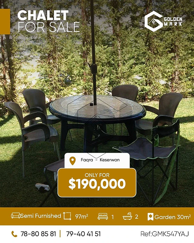 GMK547YAJ -  Chalet For Sale In Faqra  - شاليه للبيع في فقرا