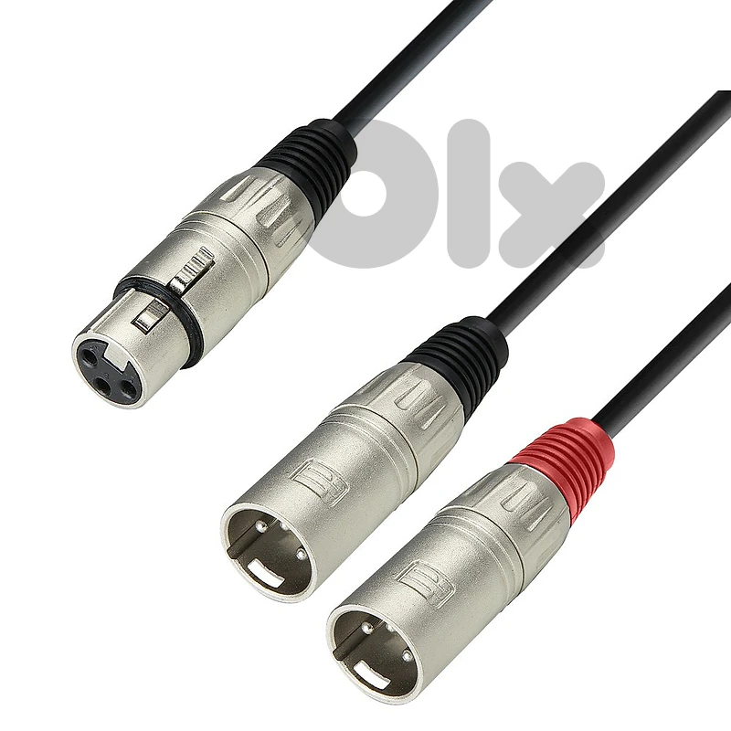 Adam Hall Cables 3 STAR YFMM 0100 - Y Cable, Adam Hall® 2 XLR Male x X