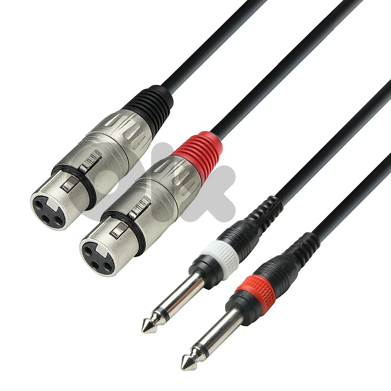 Adam Hall Cables 3 STAR TFP 0300 - Twin Cable, Adam Hall® 2 XLR Female