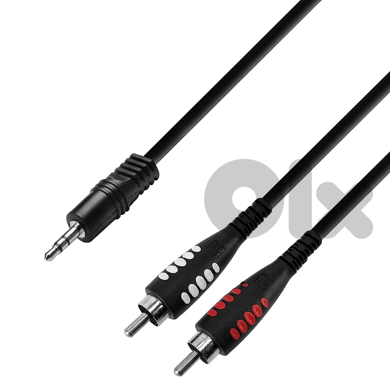 Adam Hall Cables 3 STAR YWCC 0600 - Y Cable, Adam Hall® 2 RCA x Minija