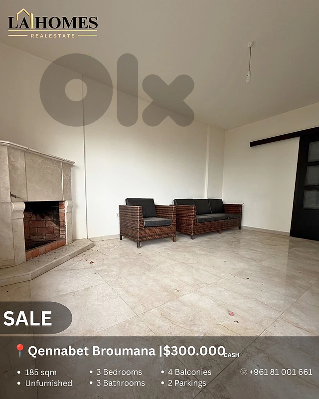 apartment for sale in qennabet broumana شقة للبيع في قنابة برمانة