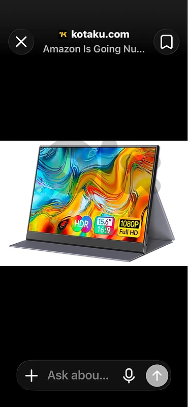 ForHelp 15.6” Portable Monitor – Full HD IPS