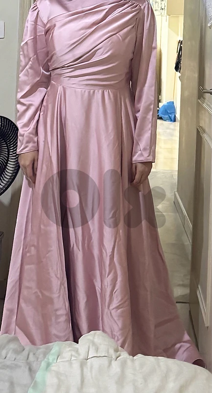 pink wedding dress