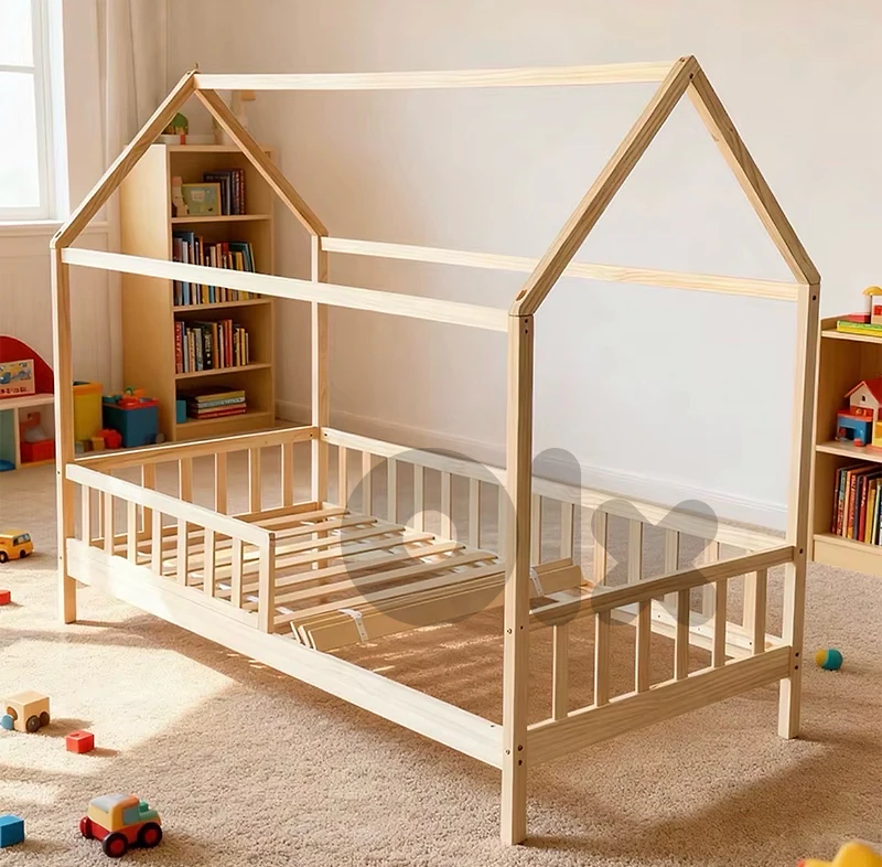 Toddler child wooden montessori frame floor
