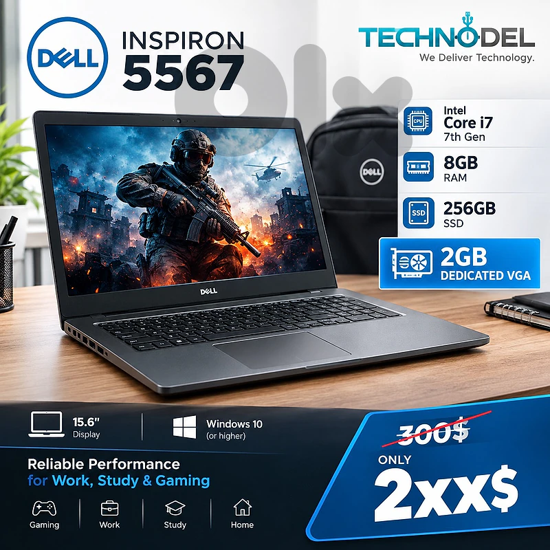 DELL 5567 – CORE i7 core i7 2GB DEDICATED VGA DELL 5567 – CORE i7 core i7 2GB DEDICATED VGA