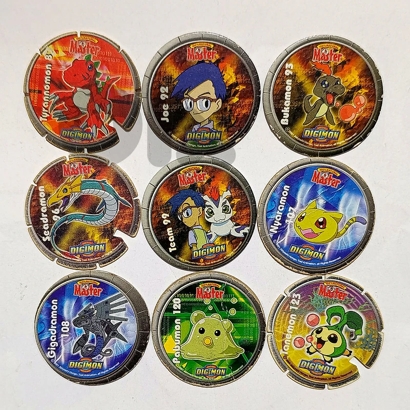Digimon Master pogs