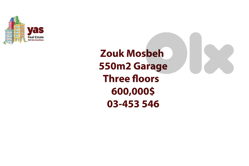 Zouk Mosbeh 550m2 | Garage | Three Floors | Ideal Investment | EH