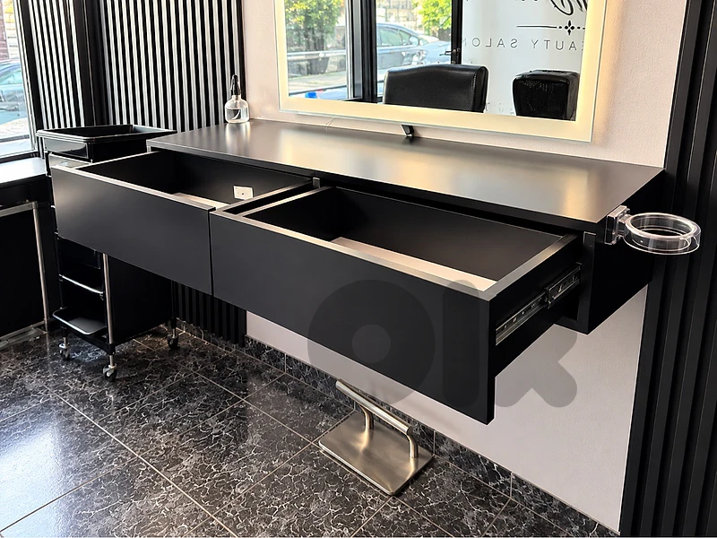 modern salon console