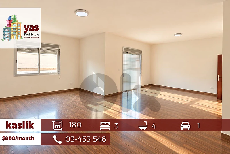 Kaslik 180m2 | Excellent Condition | Prime Location | Rent |WA |