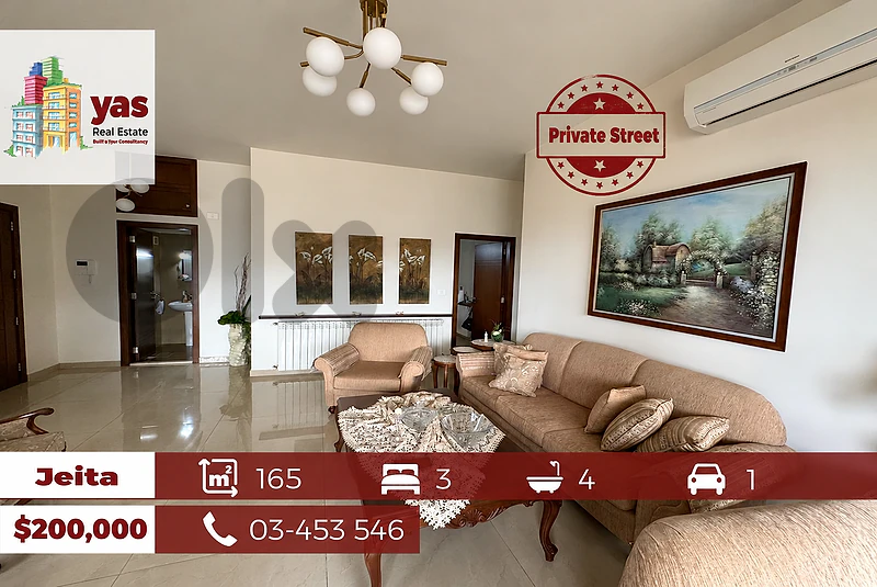 Jeita 165m2 | Panoramic View | Excellent Condition | Private Street|BG