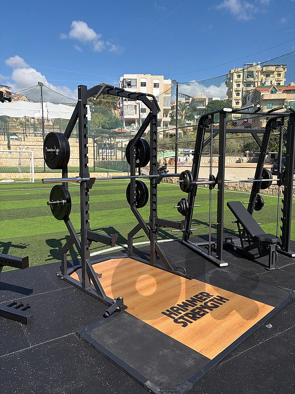 Imported Power Rack laser + Platform Hammer Strength