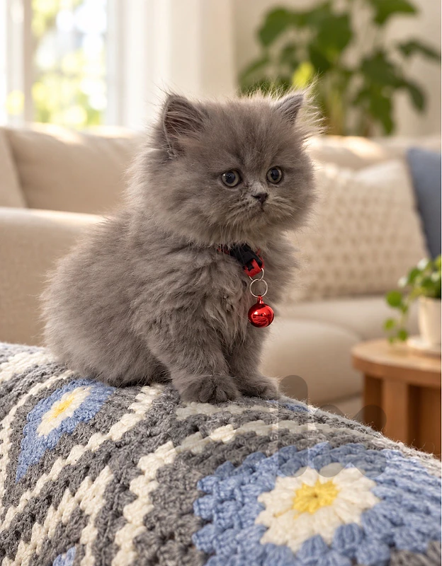 Fluffiest Persian kitten cat / delivery available / قطط