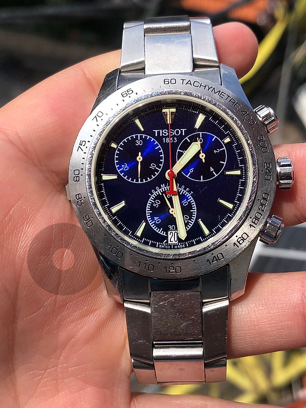 TISSOT V8 CHRONOGRAPH SAPPHIRE CRYSTAL 42MM LIKE NEW تيسوت كرونوغراف