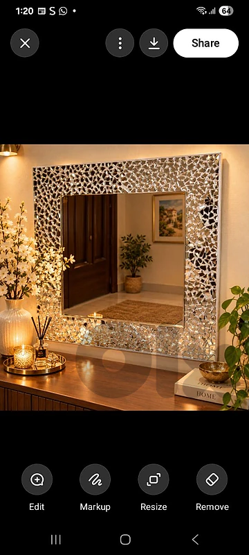 Handmade mosaic mirrors