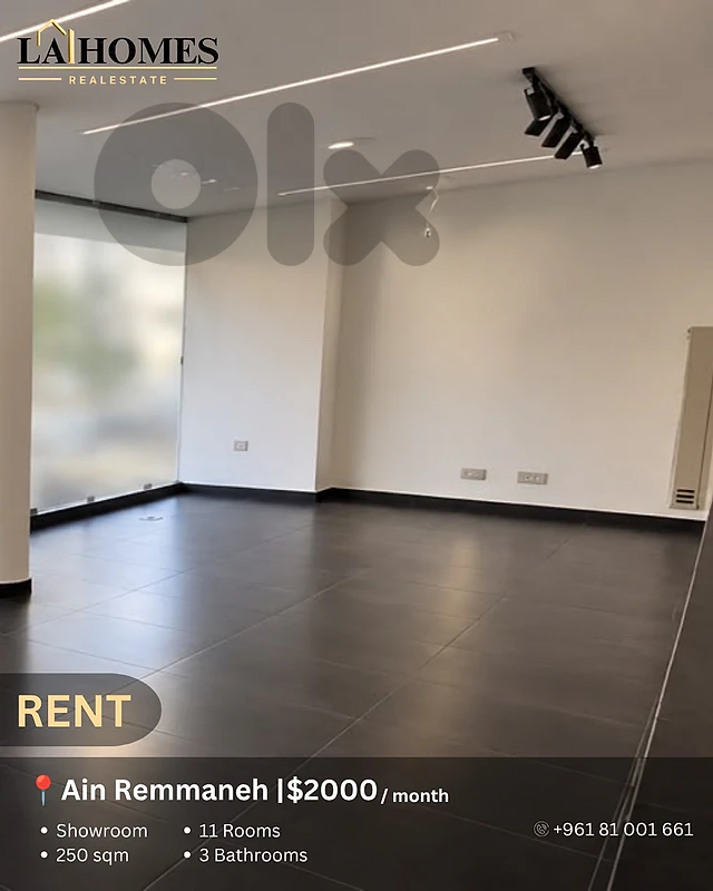 showroom for rent in ain remmaneh مستودع الايجار في عين الرمانة
