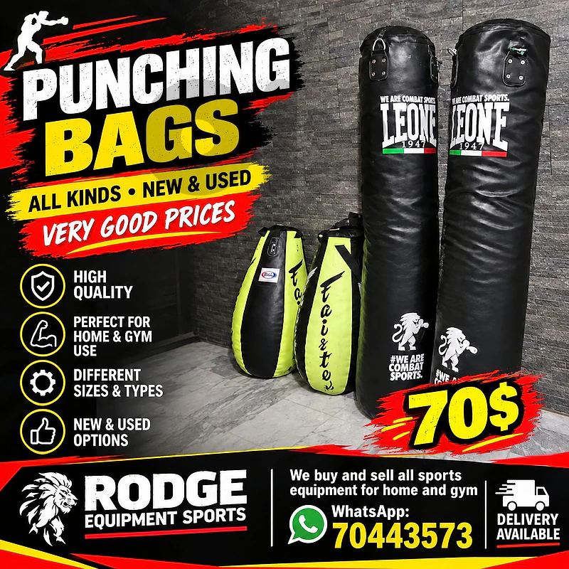 All kind of punching bag used and new in very good price