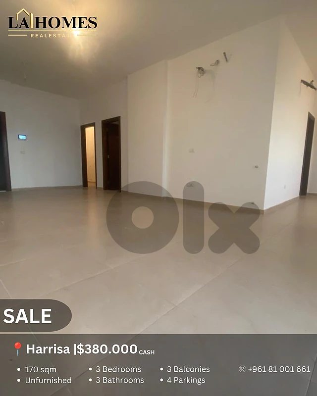 apartment for sale in harissa شقة للبيع في حريصا